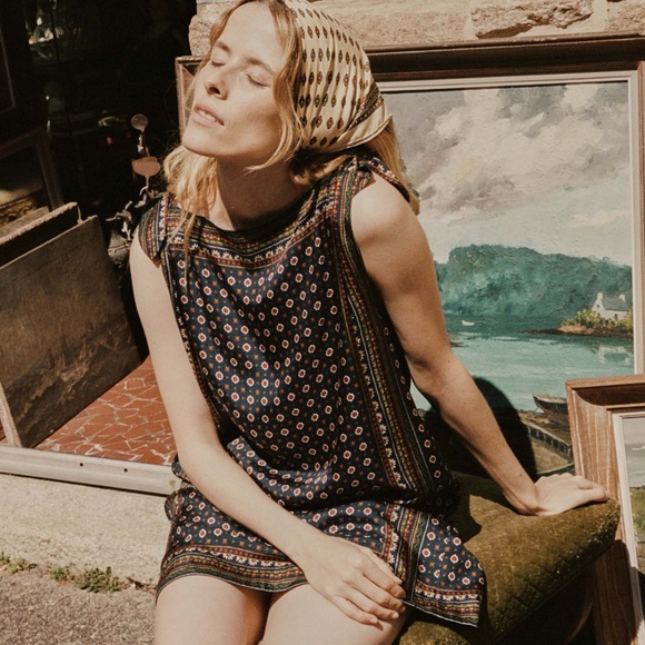 Doen Dresses & Skirts - Dôen Malia Dress - Montmartre Foulard
